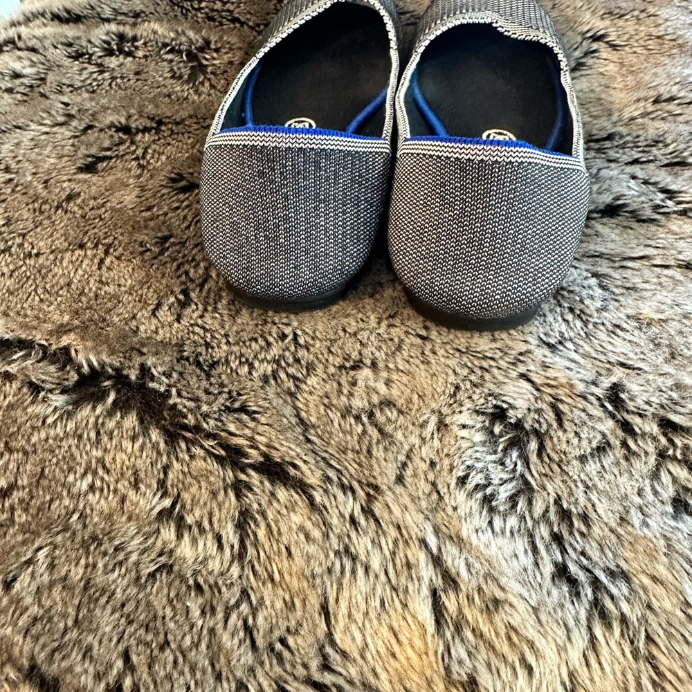 Rothy’s Birdseye Round Grey Retired Color Knit Washable ballet flats, Size 8 - Picture 6 of 10